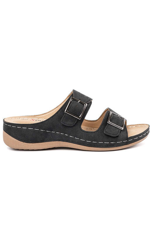Sandalen op een lage plateau met... Sandalen op een lage plateau met...