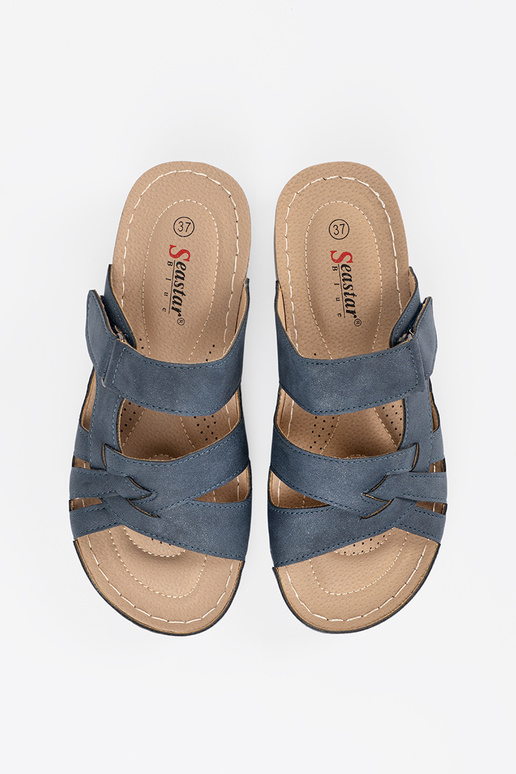 Dames slippers met decoratieve...