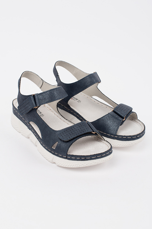 Donkerblauwe Klassieke Sandalen voor... Donkerblauwe Klassieke Sandalen voor...