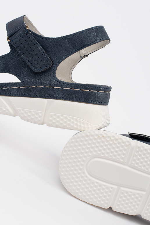 Donkerblauwe Klassieke Sandalen voor... Donkerblauwe Klassieke Sandalen voor...