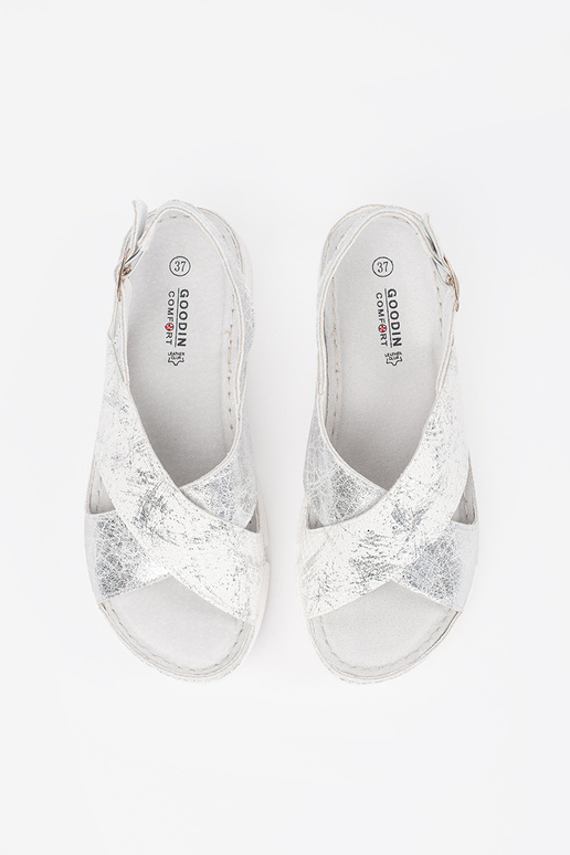 Witte Platte Sandalen