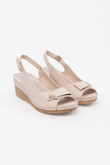 Ivoor Kleur Sandalen op... 2