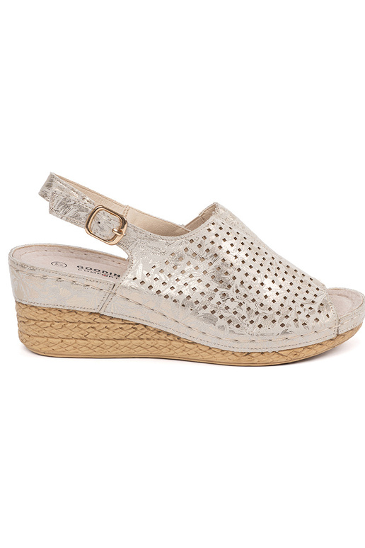 Zandkleurige sandalen Zandkleurige sandalen