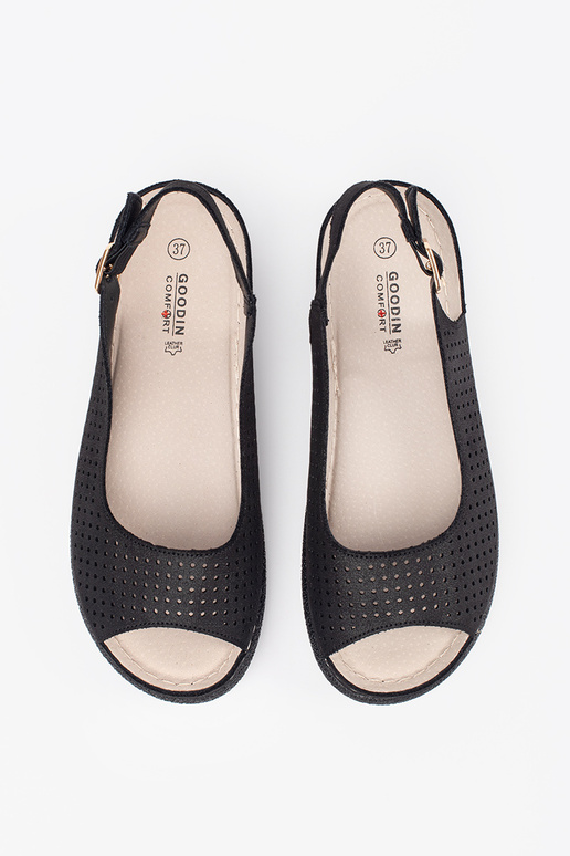 Zwarte Comfortabele Sandalen Zwarte Comfortabele Sandalen