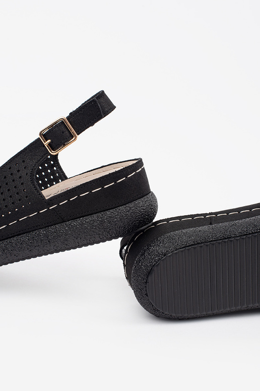 Zwarte Comfortabele Sandalen Zwarte Comfortabele Sandalen