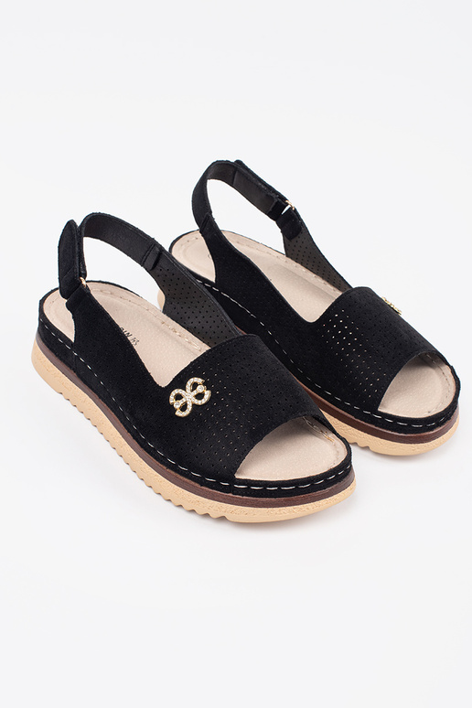 zwarte comfortabele sandalen met... zwarte comfortabele sandalen met...