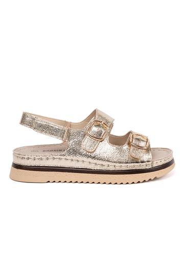 Gouden sandalen met gouden...