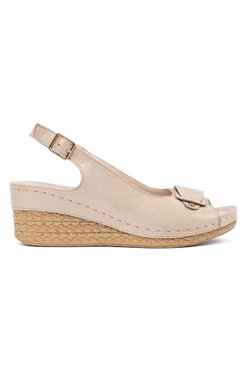 Beige dames sandalen op een... 2