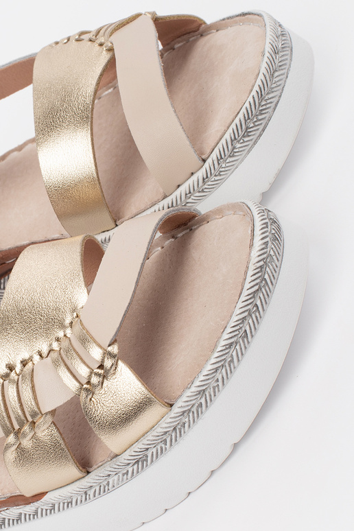 Zandkleurige Sandalen met Platform en... Zandkleurige Sandalen met Platform en...