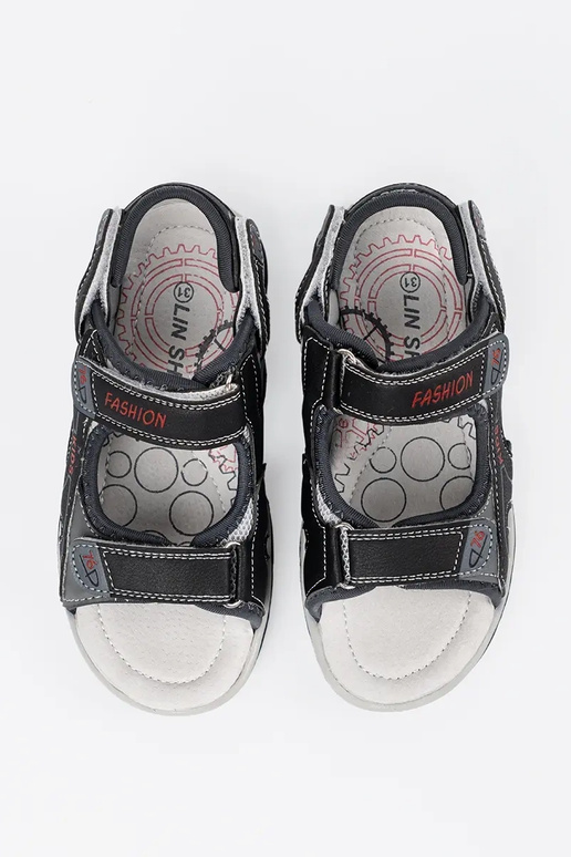 Zwarte jongenssandalen