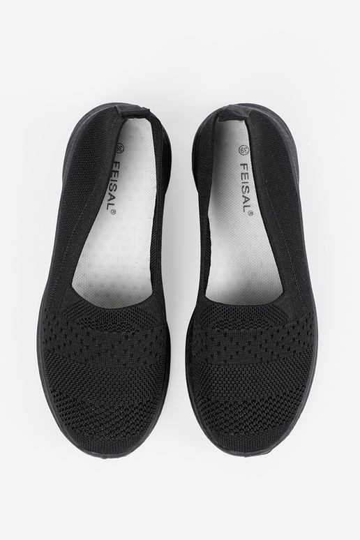 Zwarte kleur instap sneakers