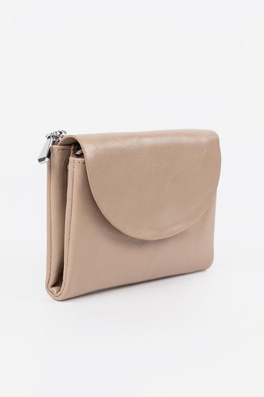 Helder sandkleurige damesportemonnee