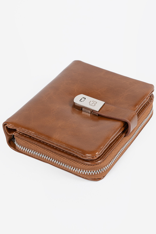 Bruine elegante damesportemonnee Bruine elegante damesportemonnee