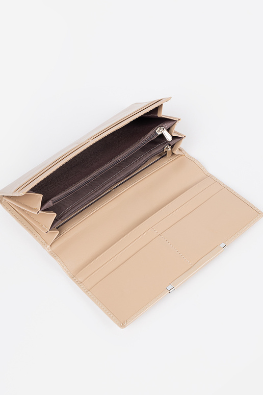 Elegante beige damesportemonnee