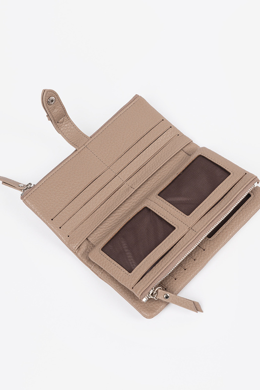 Ivory kleurige damesportemonnee met...