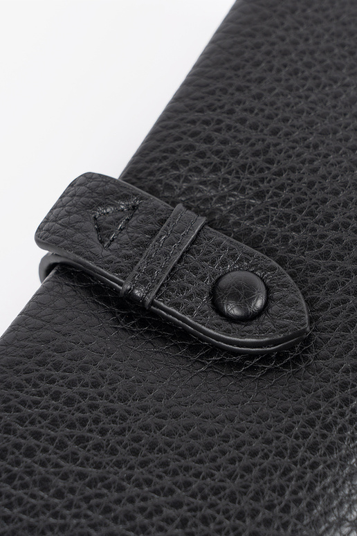 Zwarte damesportemonnee met vakken