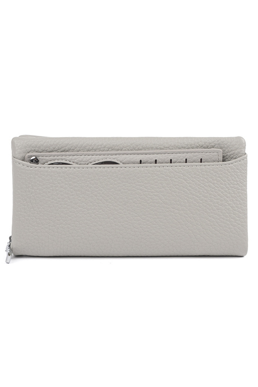 Grote damesportemonnee in grijze kleur