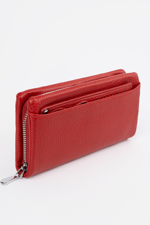 Grote damesportemonnee in rode kleur Grote damesportemonnee in rode kleur