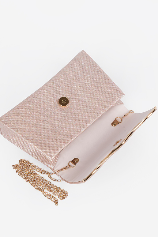 Roze handtas met ketting