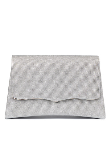 Zilveren handtas met ketting