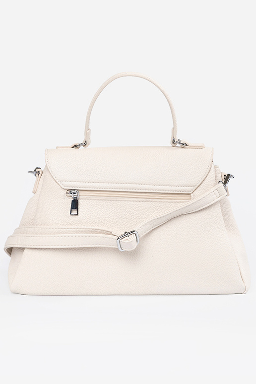 Fel zandkleurige handtas met handvat