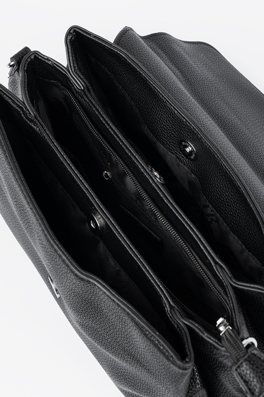 Zwarte handtas met handvat