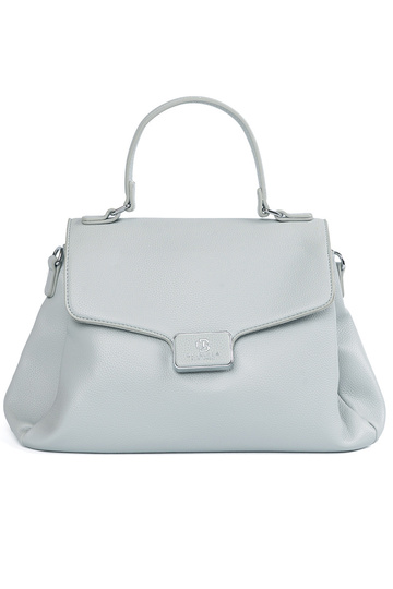 Blauwe handtas met handvat