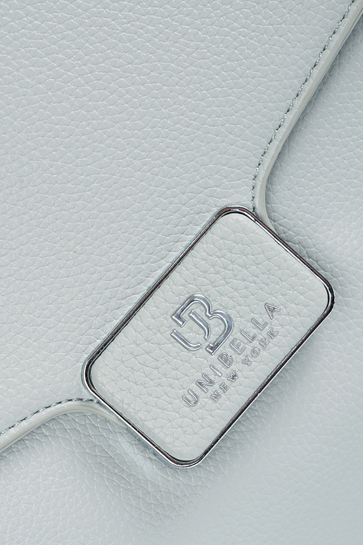 Blauwe handtas met handvat