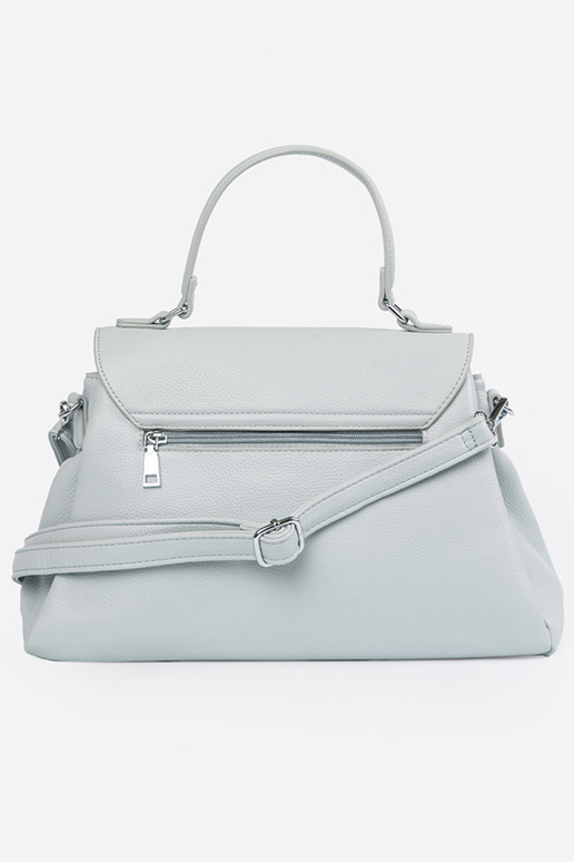 Blauwe handtas met handvat