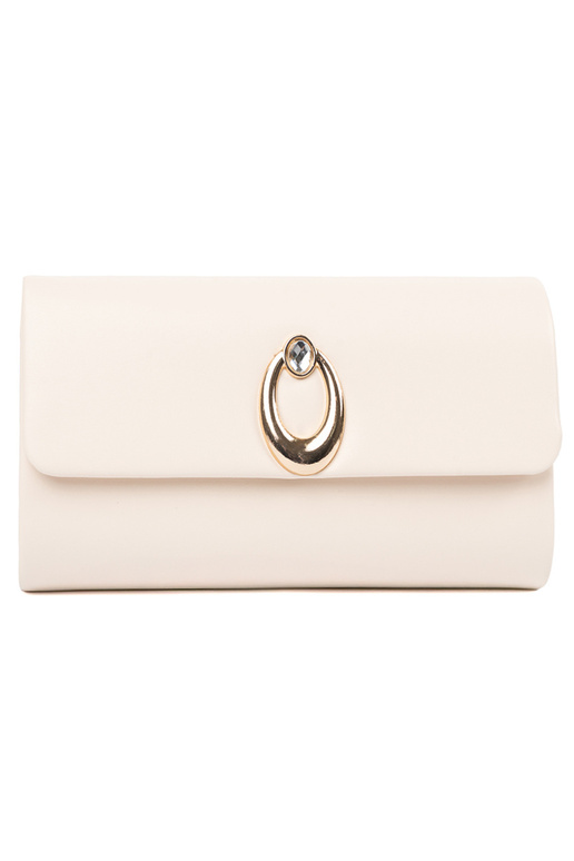 Handtas met flap in felblauw met...