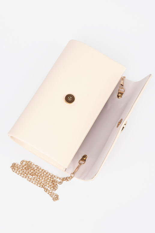 Handtas met flap in felblauw met...