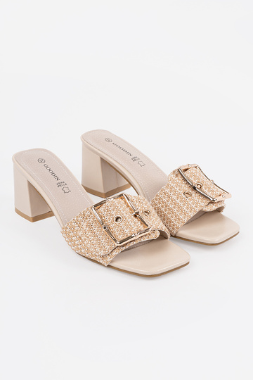 Dames zandkleurige slippers... 2