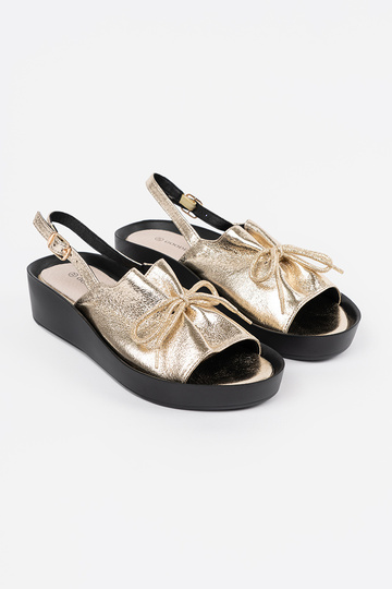 Gouden dames sandalen op... 2