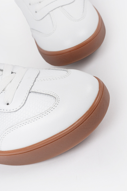 Witte suède dames sneakers Sergio Leone