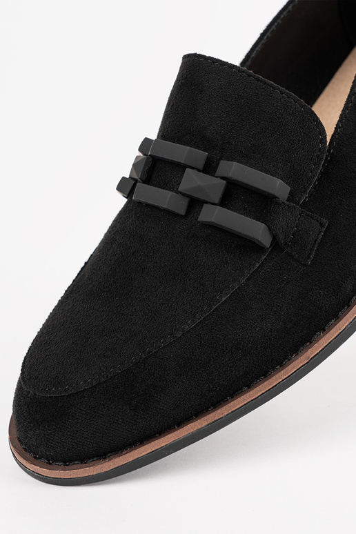 Suède dames instappers met zwarte... Suède dames instappers met zwarte...