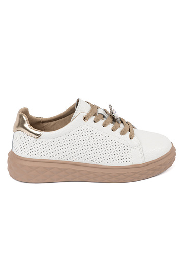 Witte-beige leren dames...