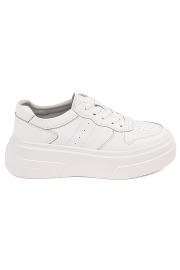 Witte leren dames sneakers...