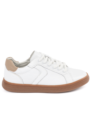 Witte leren dames sneakers...