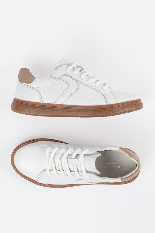 Witte leren dames sneakers Sergio Leone Witte leren dames sneakers Sergio Leone