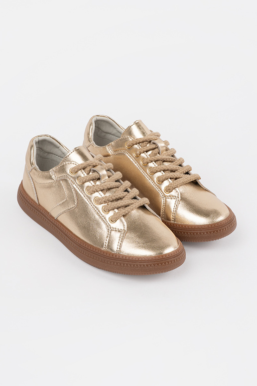 Gouden leren dames sneakers Sergio Leone Gouden leren dames sneakers Sergio Leone