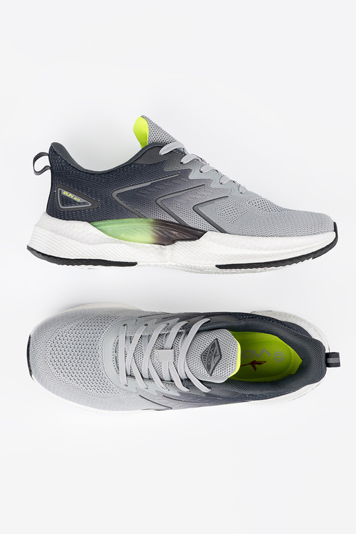 grijs sportschoenen z groentem elementem grijs sportschoenen z groentem elementem