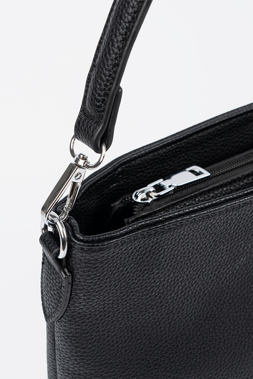 Schoudertas met schouderband, zwart