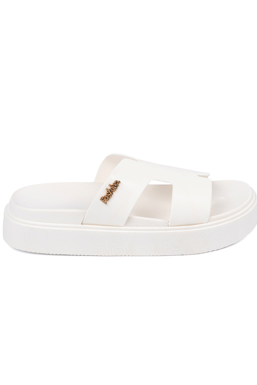 Slippers dames Initte kleur met platform Slippers dames Initte kleur met platform