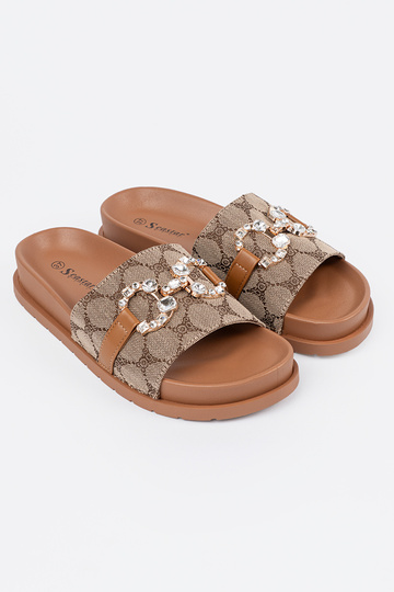 bruine kleur slippers ze... 2
