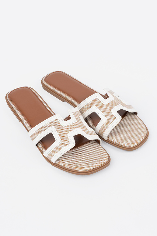 Initte kleur slippers dames op een...