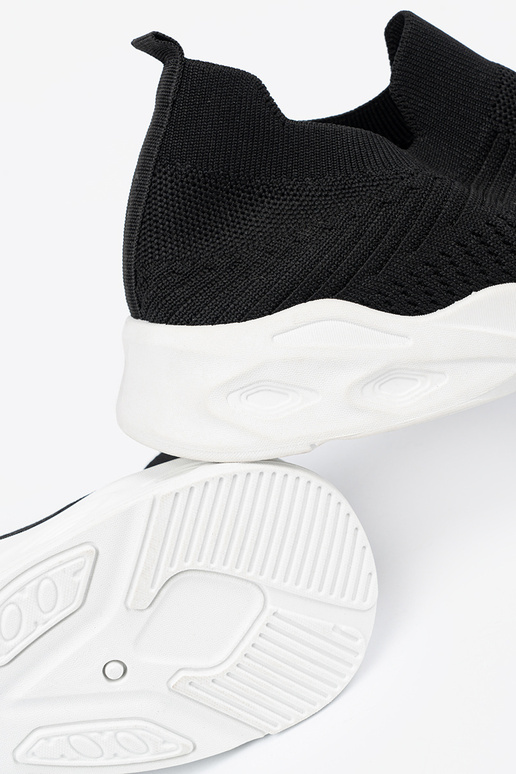 Zwarte dames sportschoenen met sluiting