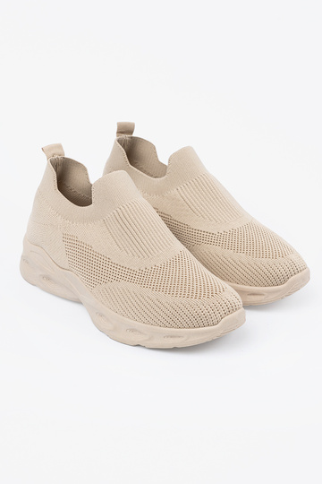 Beige sportschoenen met... 2