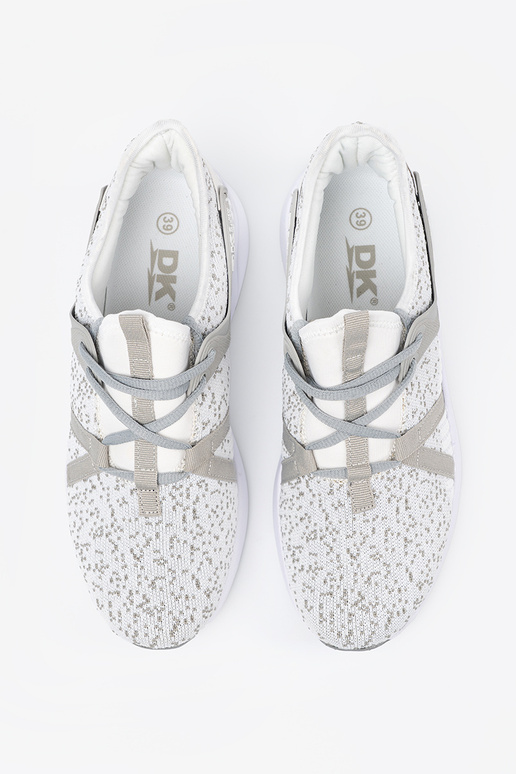 Sportieve witte-grijze schoenen