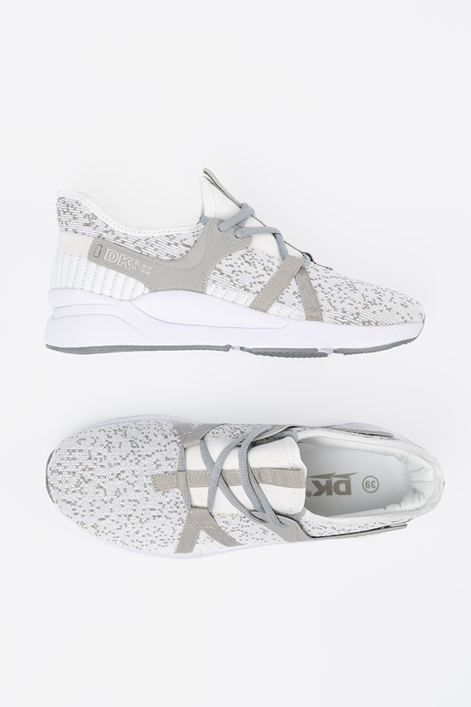 Sportieve witte-grijze schoenen