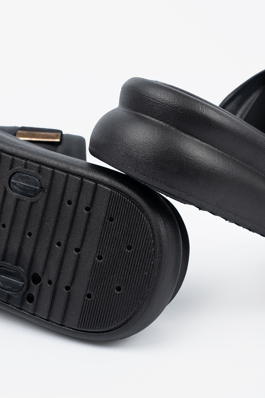 Pantoffels met een platform en gouden...